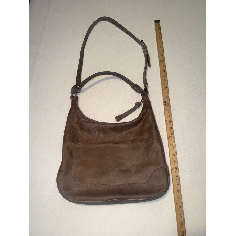 FRYE Mellissa zip boho large leather purse - Picture 4 of 16
